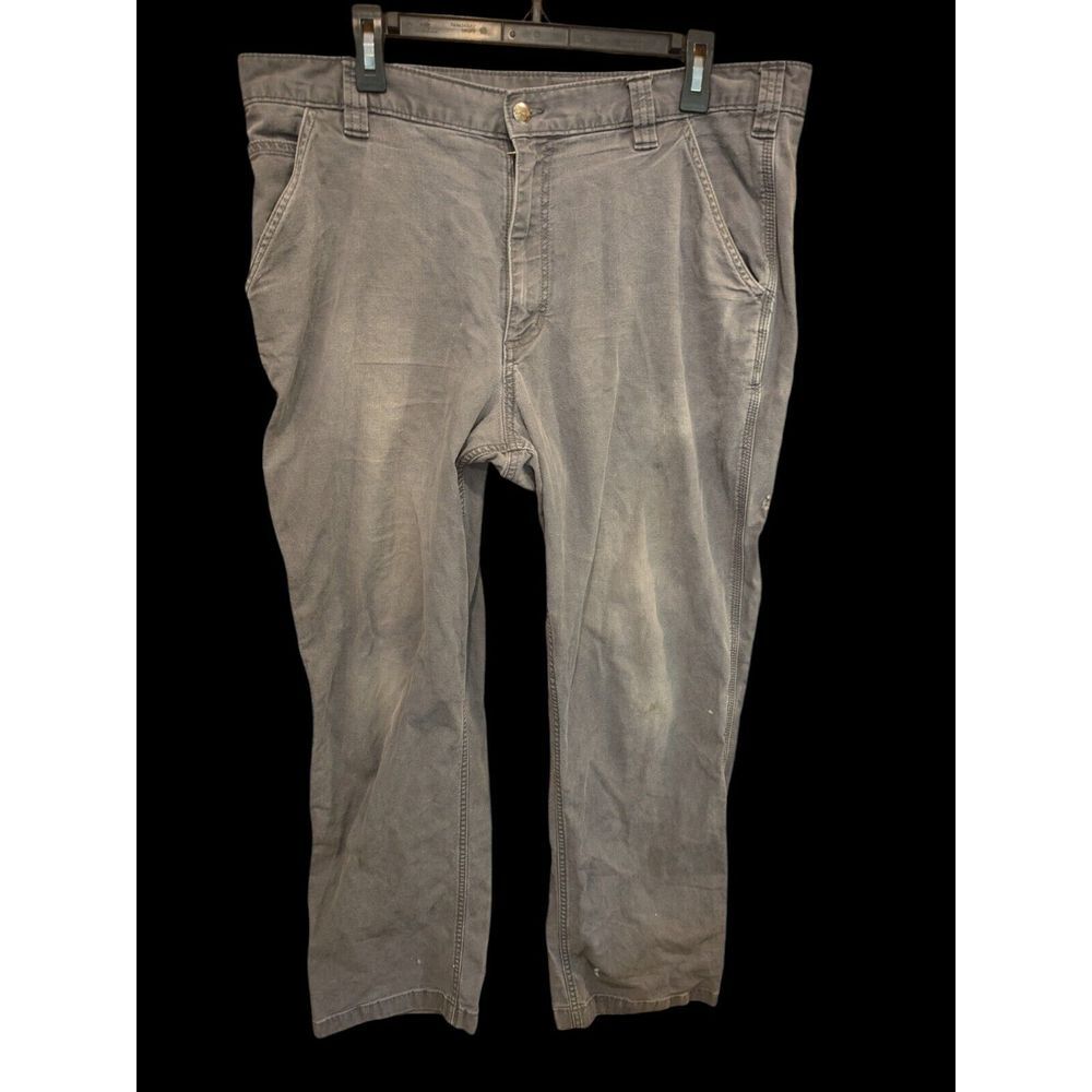 Carhartt Cargo Pants Men 38x32  Measured‎ 38X30 Gray Relaxed Fit